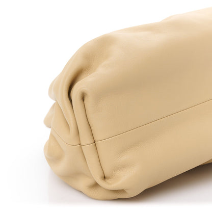 Smooth Butter Calf The Pouch Oversized Clutch Almond