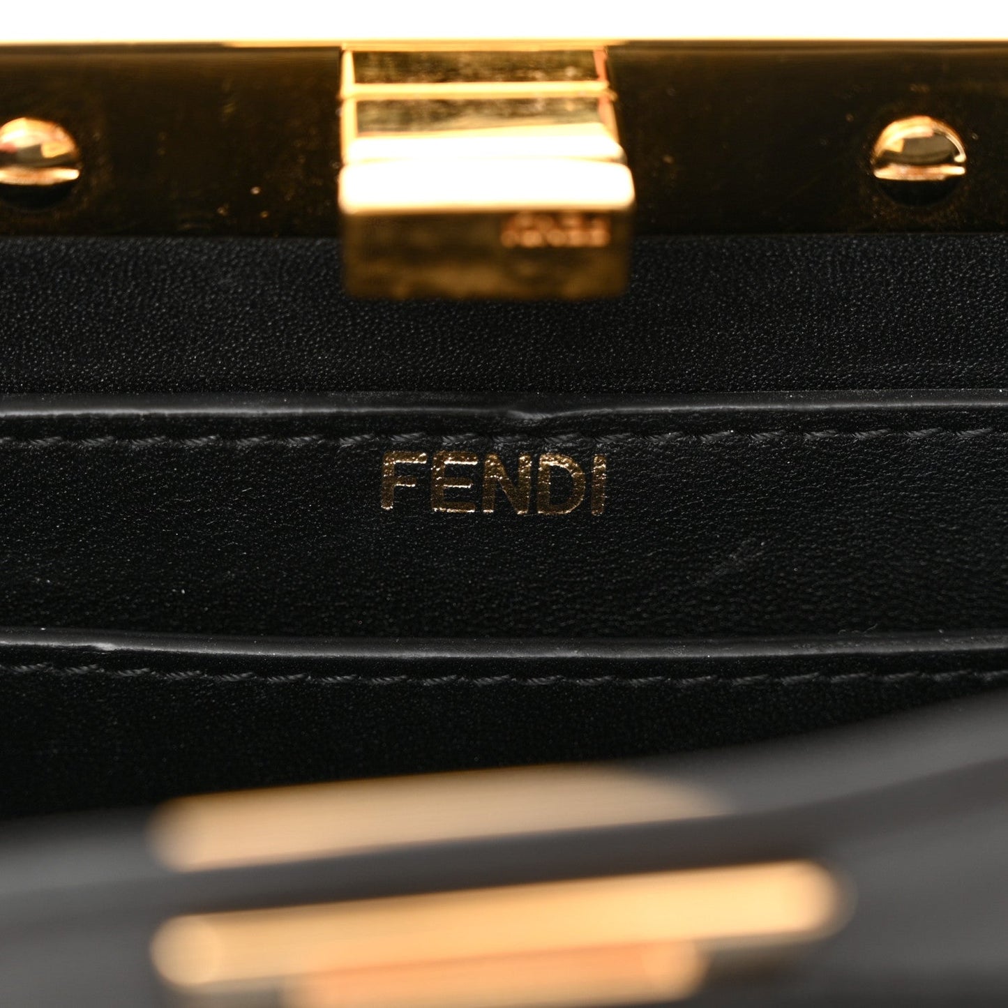Shiny Nappa Petite Peekaboo I SEE U Satchel Black