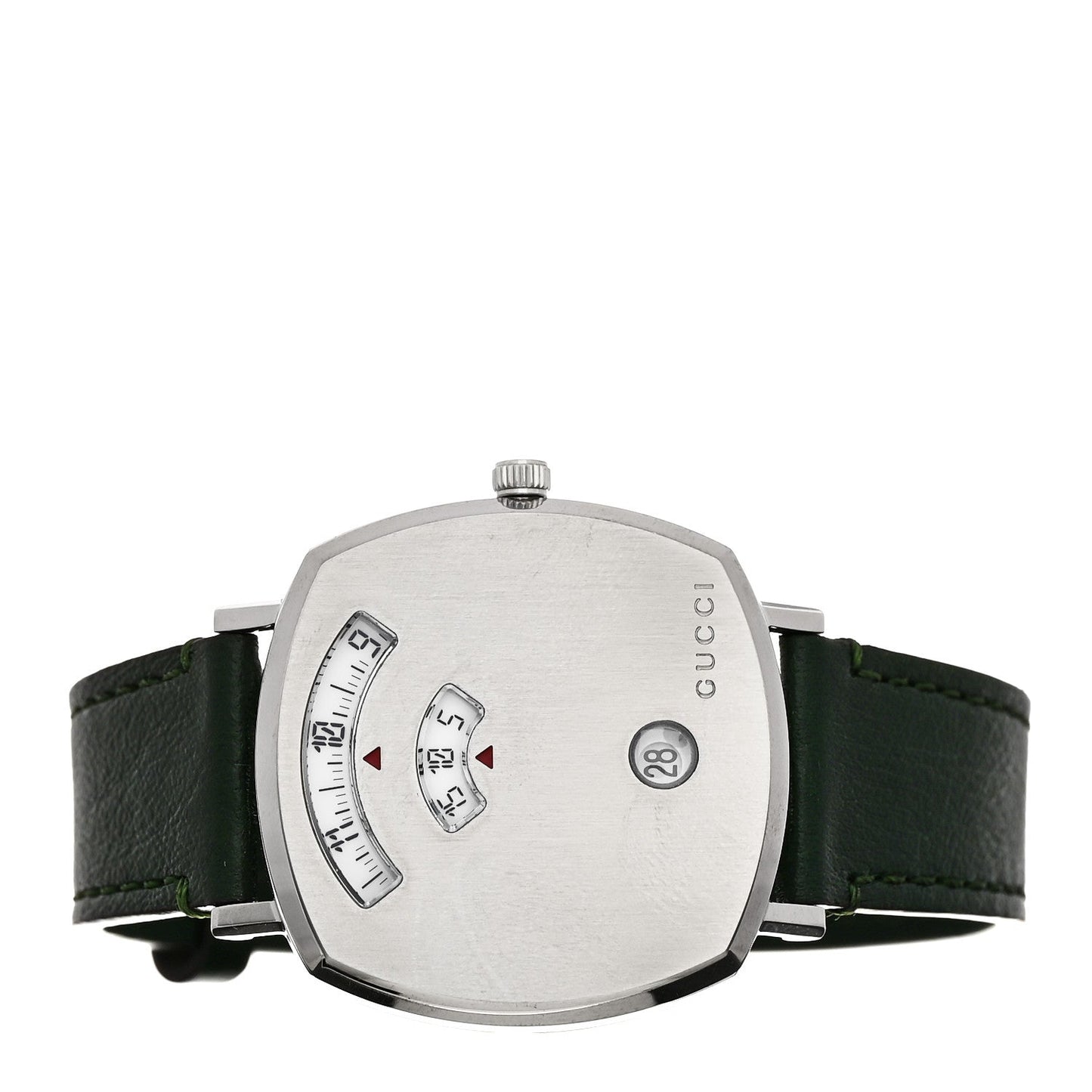 Stainless Steel Calfskin 35mm Grip Quartz Watch Green