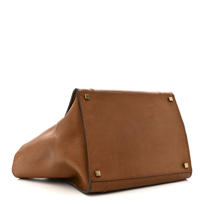 Natural Calfskin Medium Phantom Luggage Tan