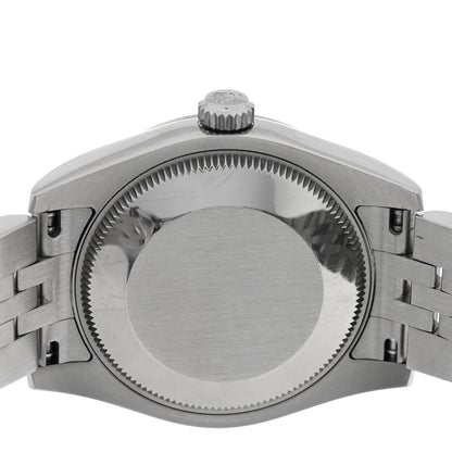 Stainless Steel 18K White Gold 31mm Oyster Perpetual Datejust Watch Black 178274