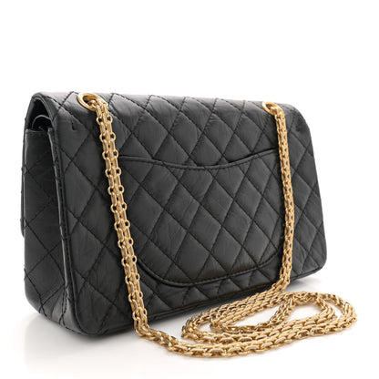 Aged Calfskin Quilted Casino 2.55 Reissue 225 Flap Black