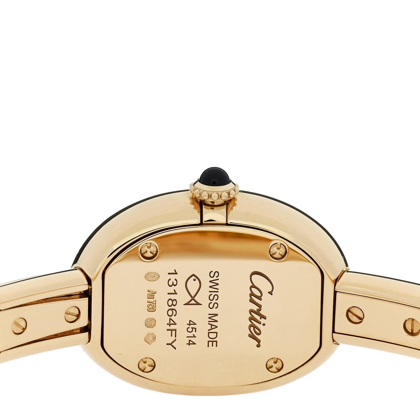 18K Yellow Gold 19mm Baignoire Quartz Watch