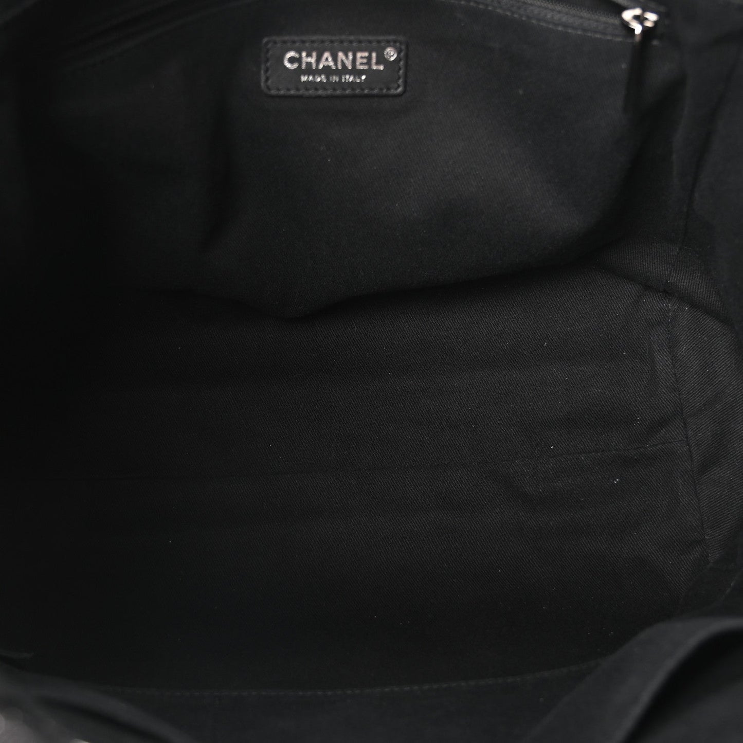 Lurex Canvas Small Deauville Tote Black