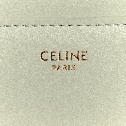 Satinated Calfskin Mini 16 Top Handle Bag Jade