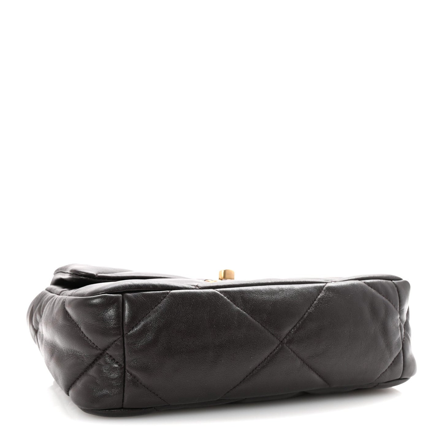 Lambskin Quilted Medium Chanel 19 Flap Dark Brown