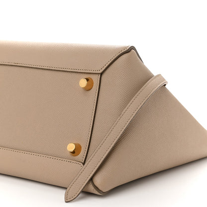 Grained Calfskin Mini Belt Bag Light Taupe