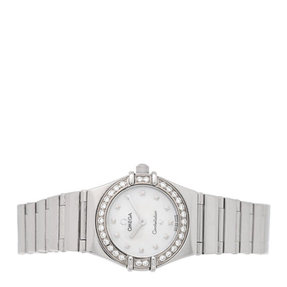 Stainless Steel Diamond Bezel Mother of Pearl 22mm Constellation My Choice Quartz Watch 1465.71.00
