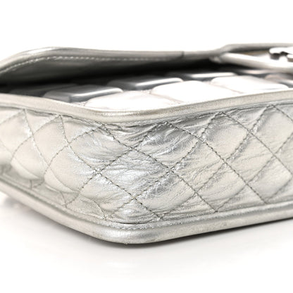 Vinyl Large Ice Cube Flap Silver