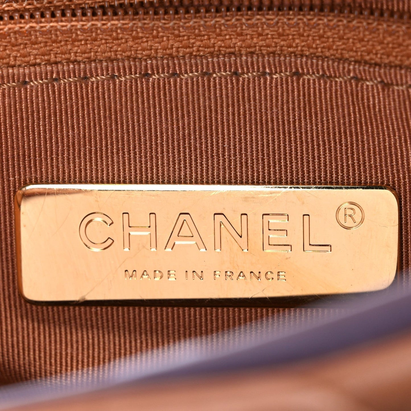 Lambskin Quilted Medium Chanel 19 Flap Brown