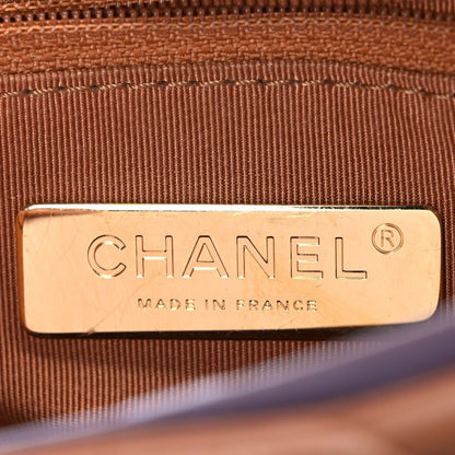 Lambskin Quilted Medium Chanel 19 Flap Brown
