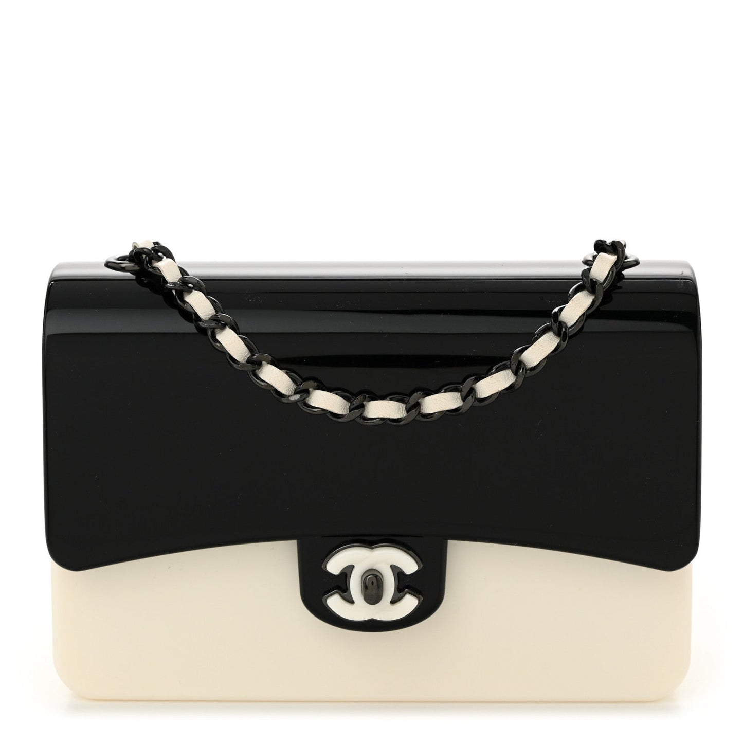 Plexiglass Plexi Coco Bag Black White