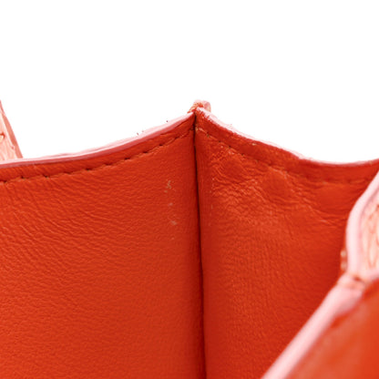 Snakeskin Classic Box Flap Orange