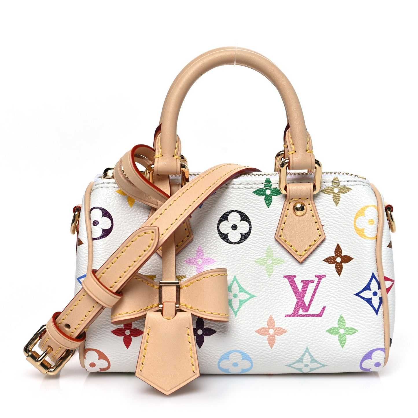 LV X TM Monogram Multicolor Nano Speedy White