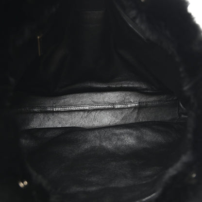 Orylag Rabbit Fur CC Tote Black
