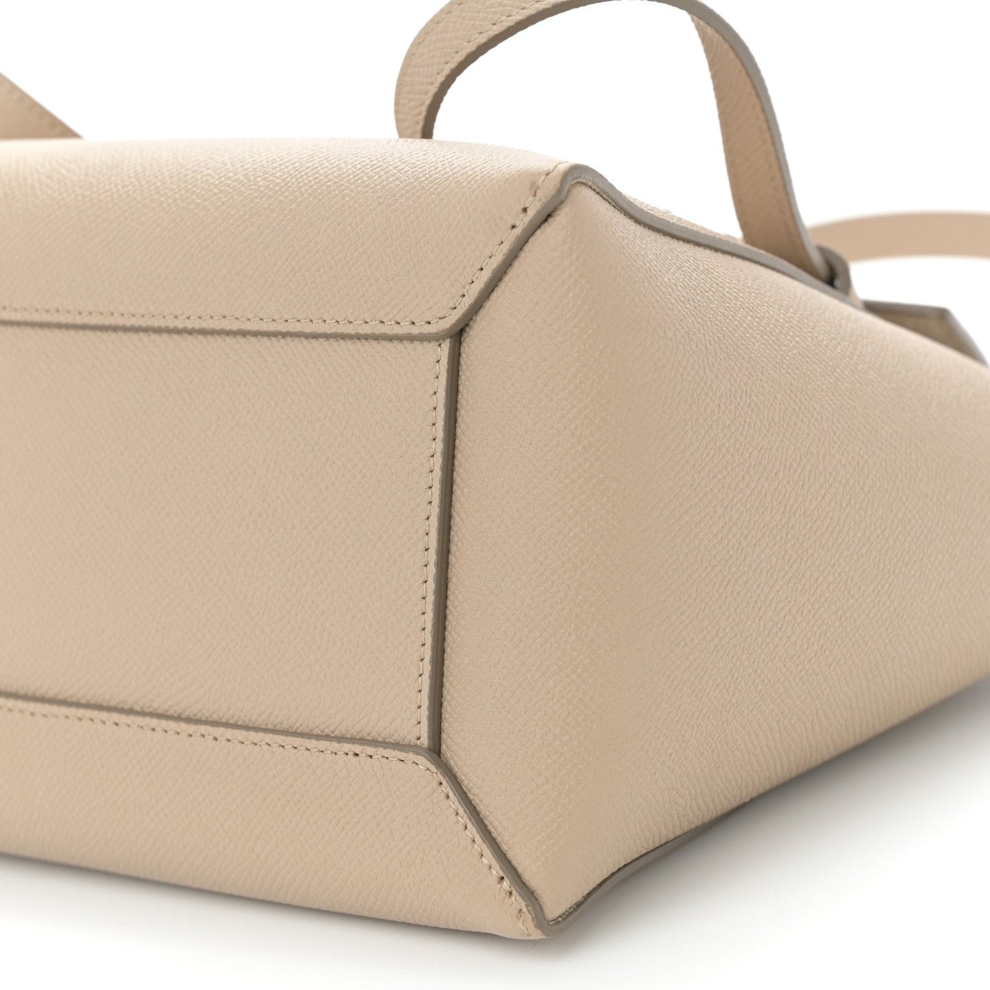 Grained Calfskin Micro Belt Bag Light Taupe