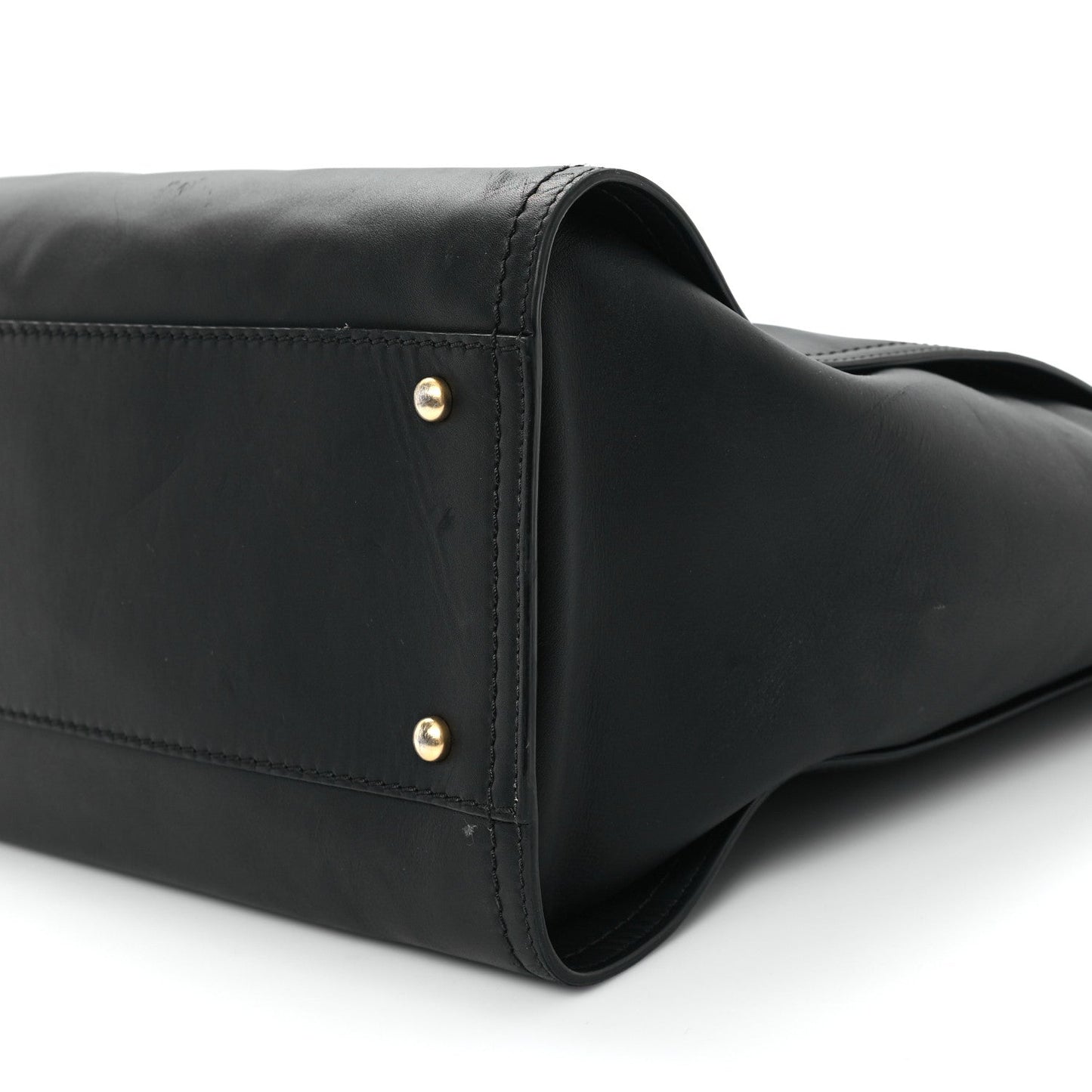 Calfskin Medium Deauville Tote Black
