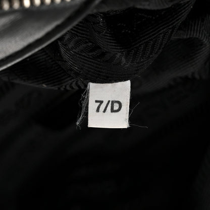 Nappa Padded Signaux Triangle Crossbody Black