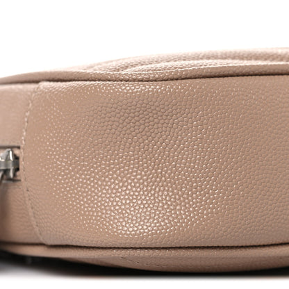Grain De Poudre Matelasse Monogram Mini Lou Camera Bag  Gold Sand