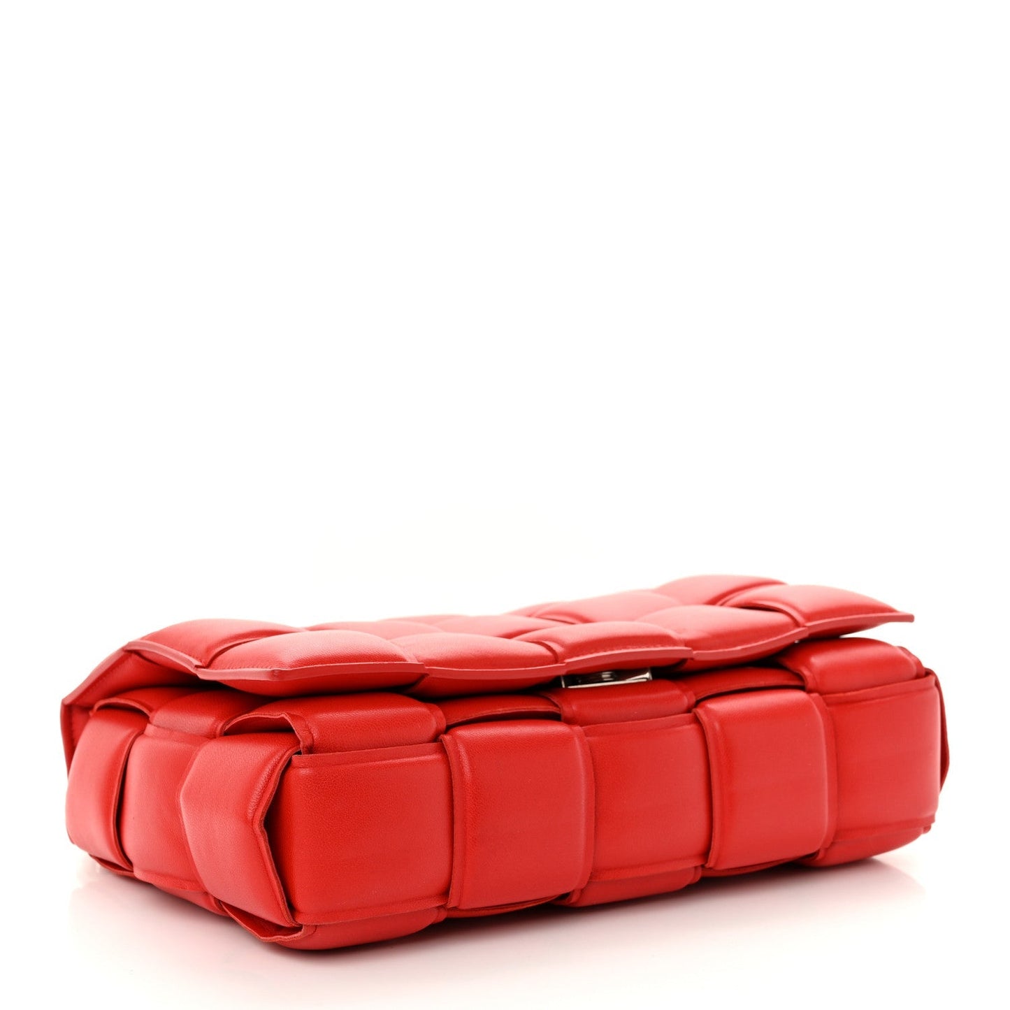 Lambskin Maxi Intreccio Padded Chain Cassette Crossbody Bag Nail Polish