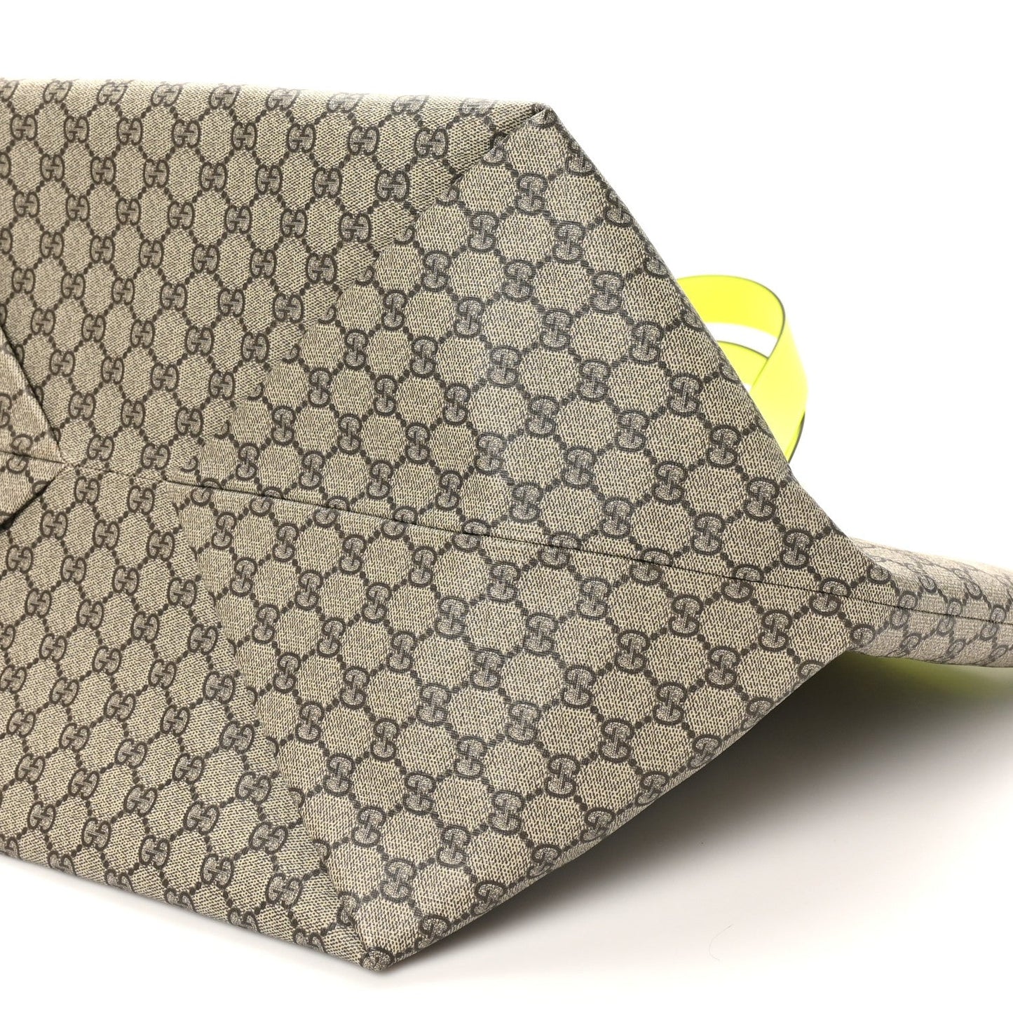 GG Supreme Monogram Totissima Shopping Tote Ebony Beige Yellow