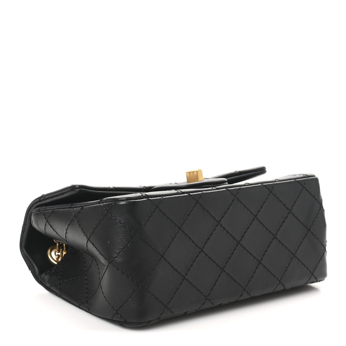 Calfskin Quilted 2.55 Reissue Mini Flap Black
