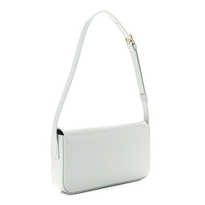 Natural Calfskin Triomphe Shoulder Bag Ice Blue