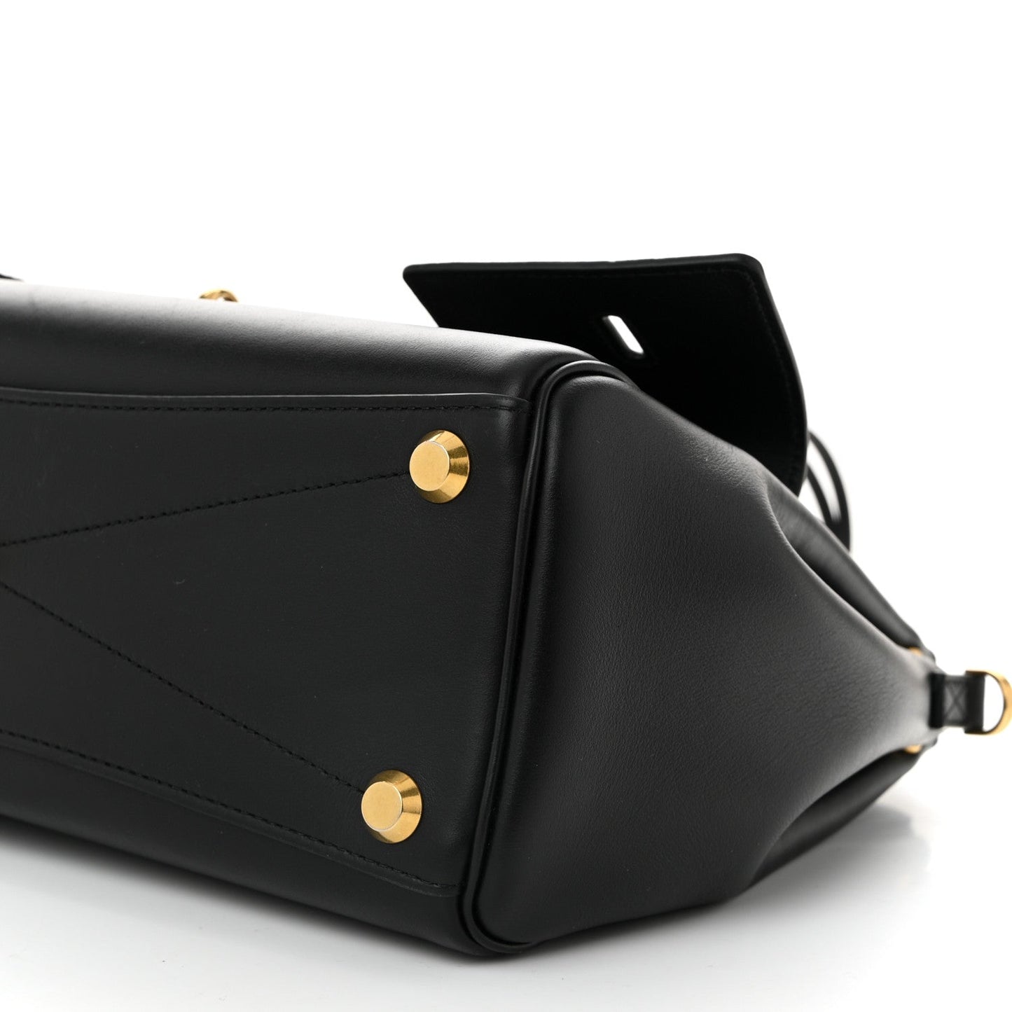 Smooth Calfskin Small Bel Air Carry All Bag Black