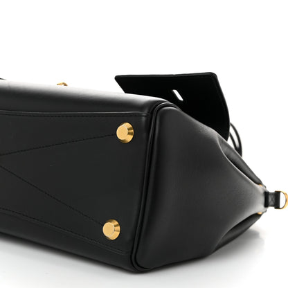 Smooth Calfskin Small Bel Air Carry All Bag Black