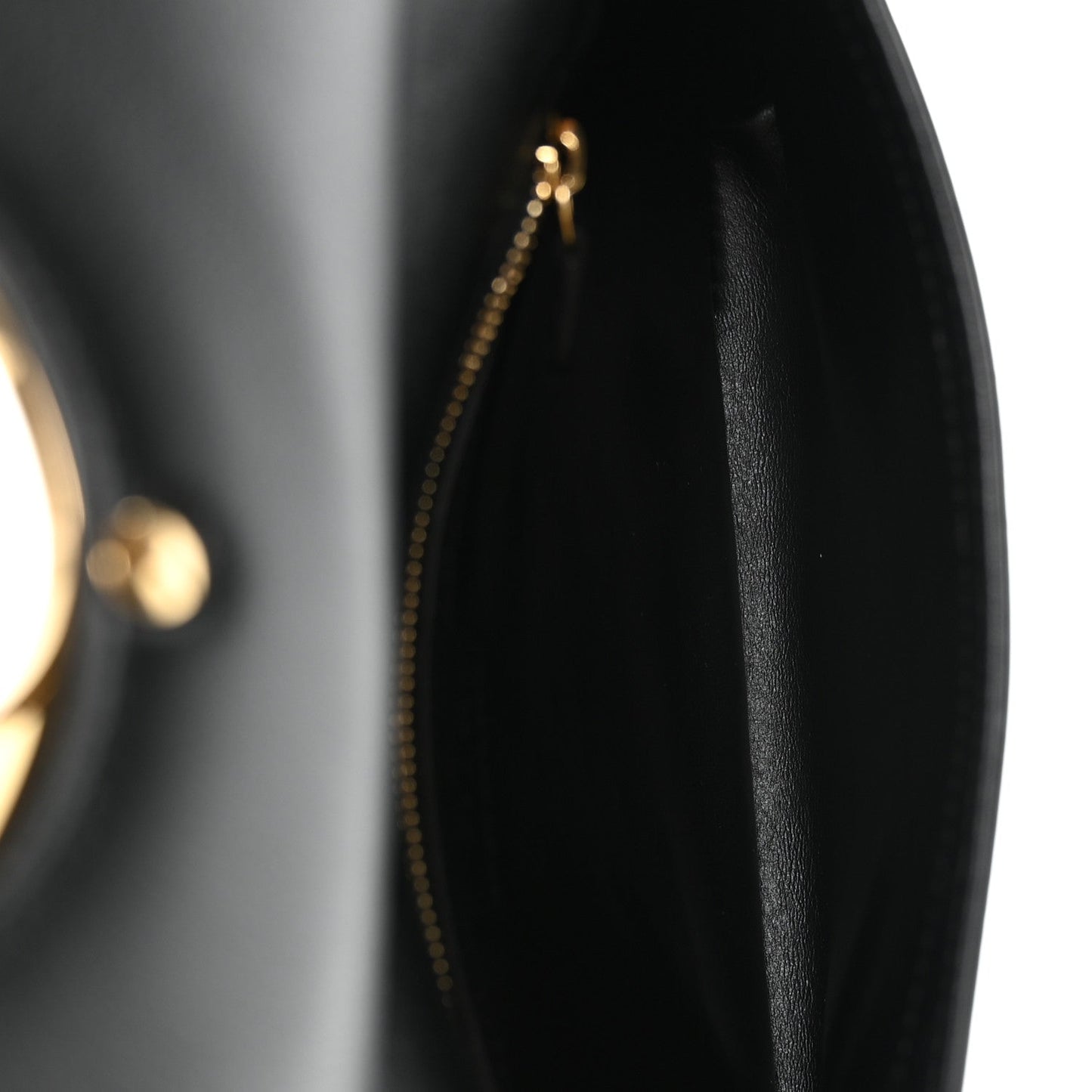 Roxy Calfskin Blondie Chain Shoulder Flap Bag Black