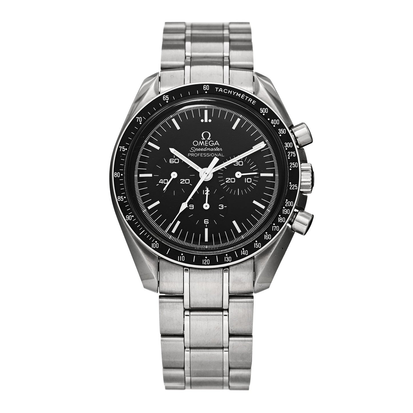 Stainless Steel 42mm Speedmaster Moonwatch Professional Chronograph Manual Winding Watch Black 311.30.42.30.01.005