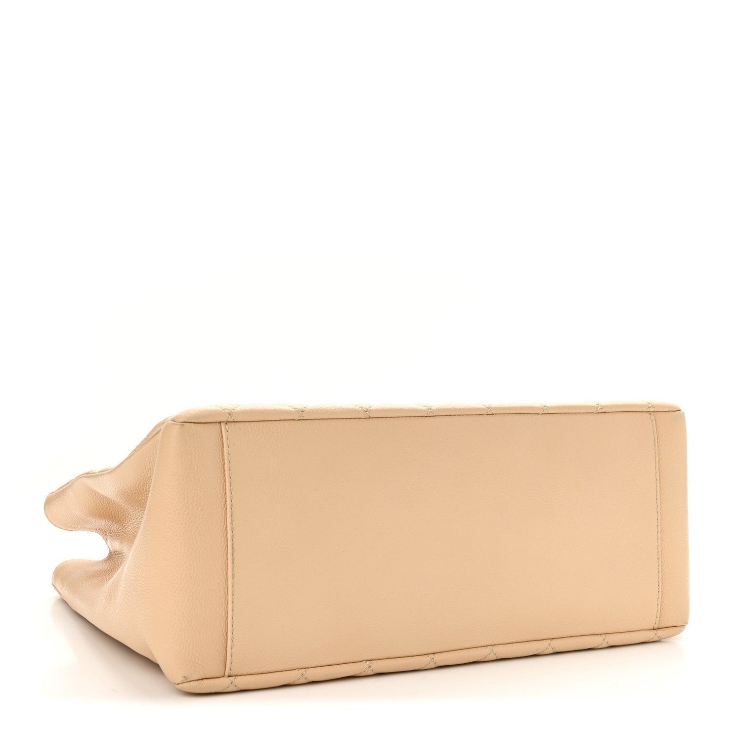 Caviar Quilted Grand Shopping Tote GST Beige