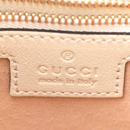 GG Supreme Monogram Moon Calfskin Medium Padlock Shoulder Bag Beige Ebony Mystic White