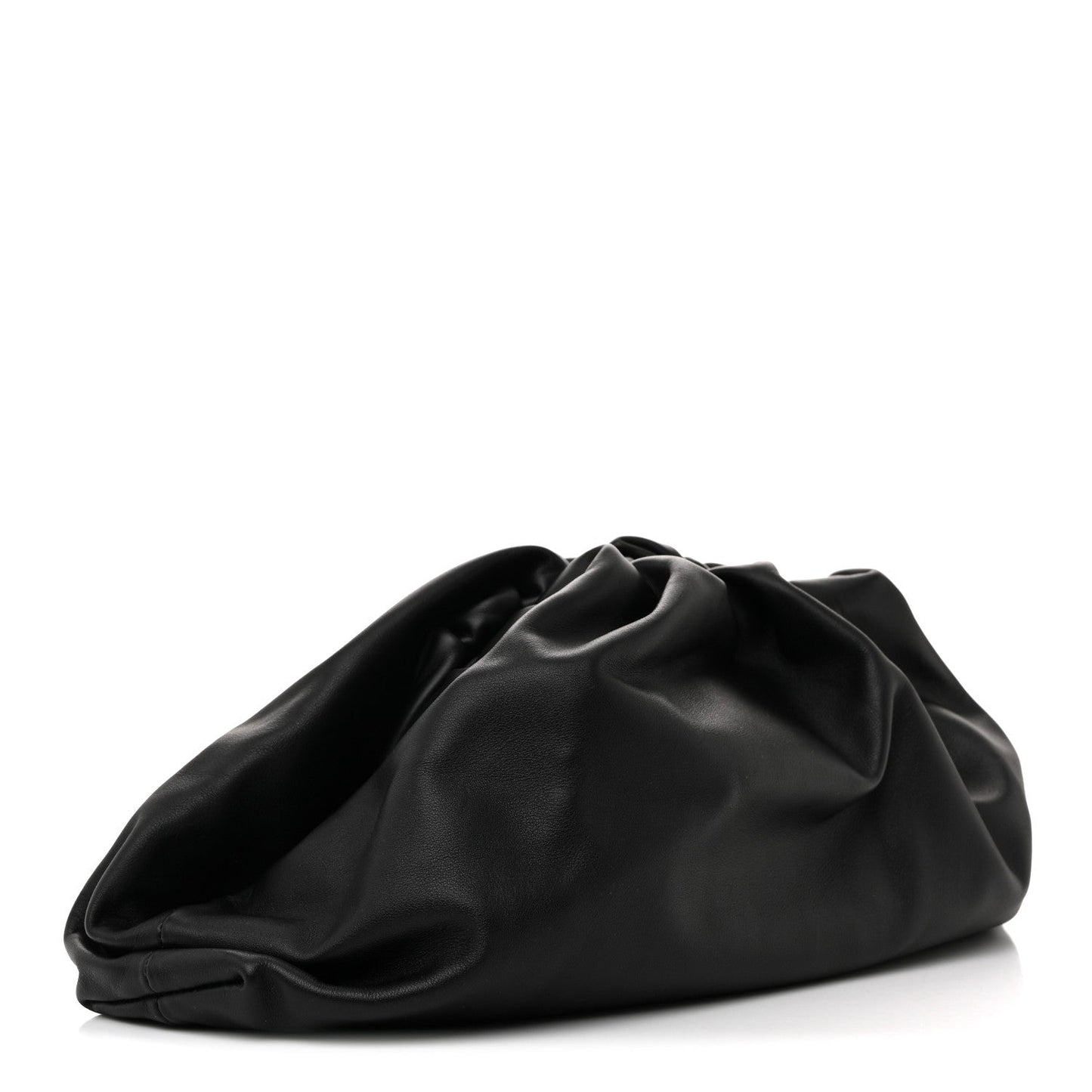 Smooth Butter Calf The Pouch Oversized Clutch Black