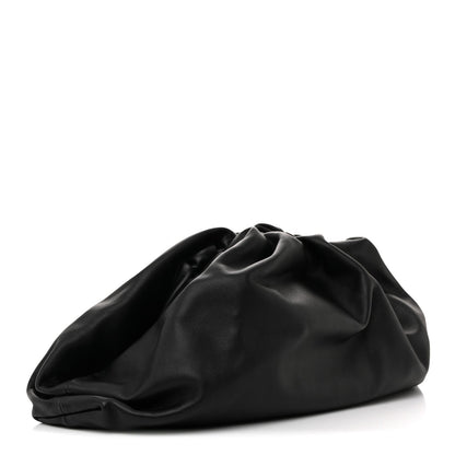Smooth Butter Calf The Pouch Oversized Clutch Black