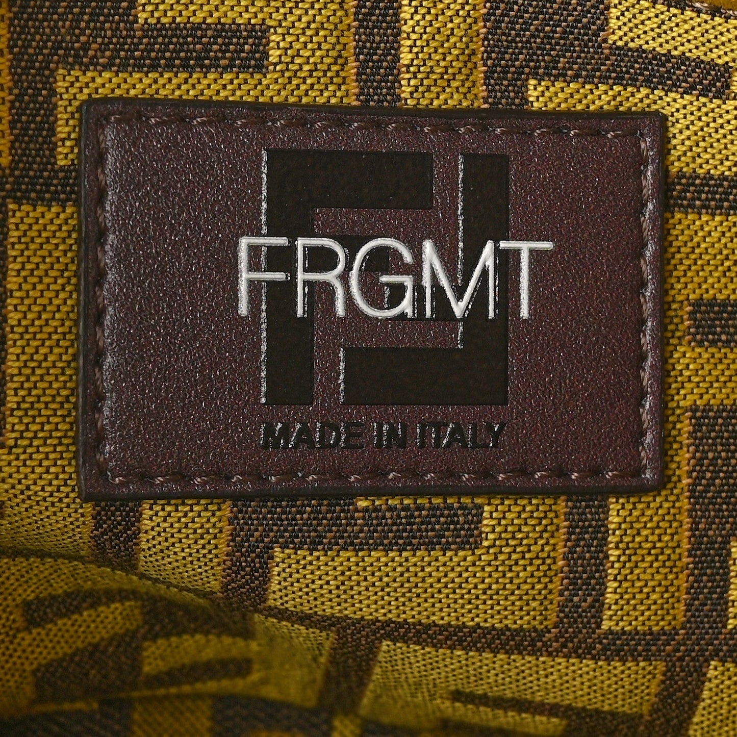 x FRGMT Woven Fabric Jacquard FF Embroidered Baguette Mimosa