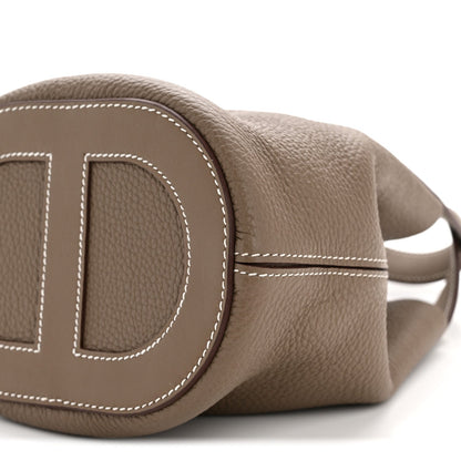 Taurillon Clemence Swift In-The-Loop 18 Bag Etoupe