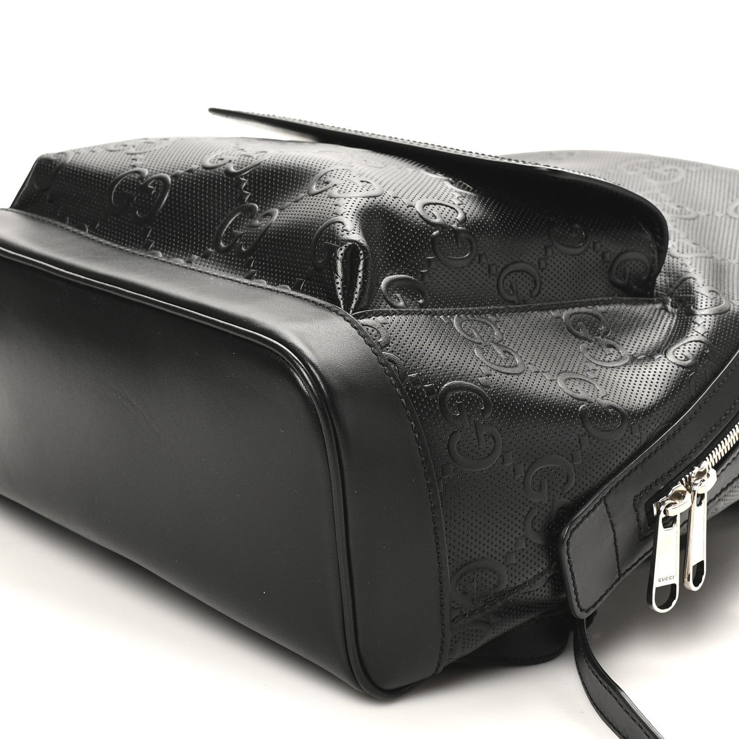 Calfskin GG Tennis Embossed Backpack Black