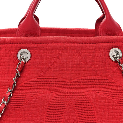 Canvas Large Double Face Shopping Tote Red