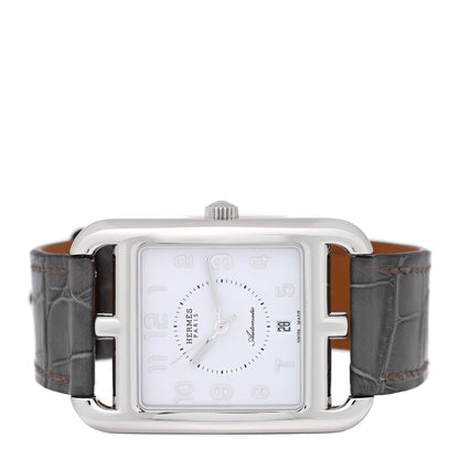 Stainless Steel Alligator 29mm Cape Cod Automatic Watch Gris Perle