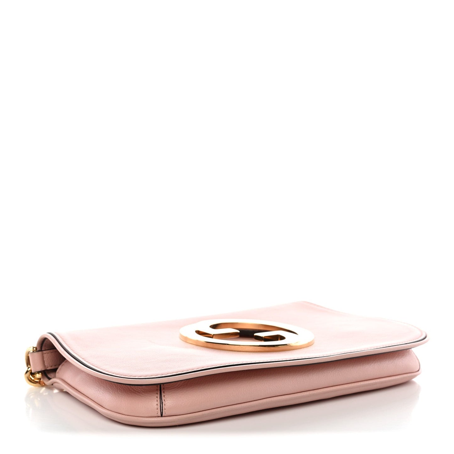 Roxy Calfskin Blondie Chain Shoulder Flap Bag Powder Pink