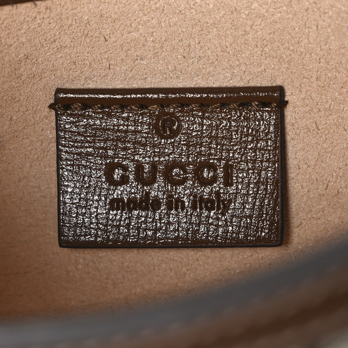 GG Supreme Monogram Mini Horsebit 1955 Shoulder Bag Beige Brown Sugar