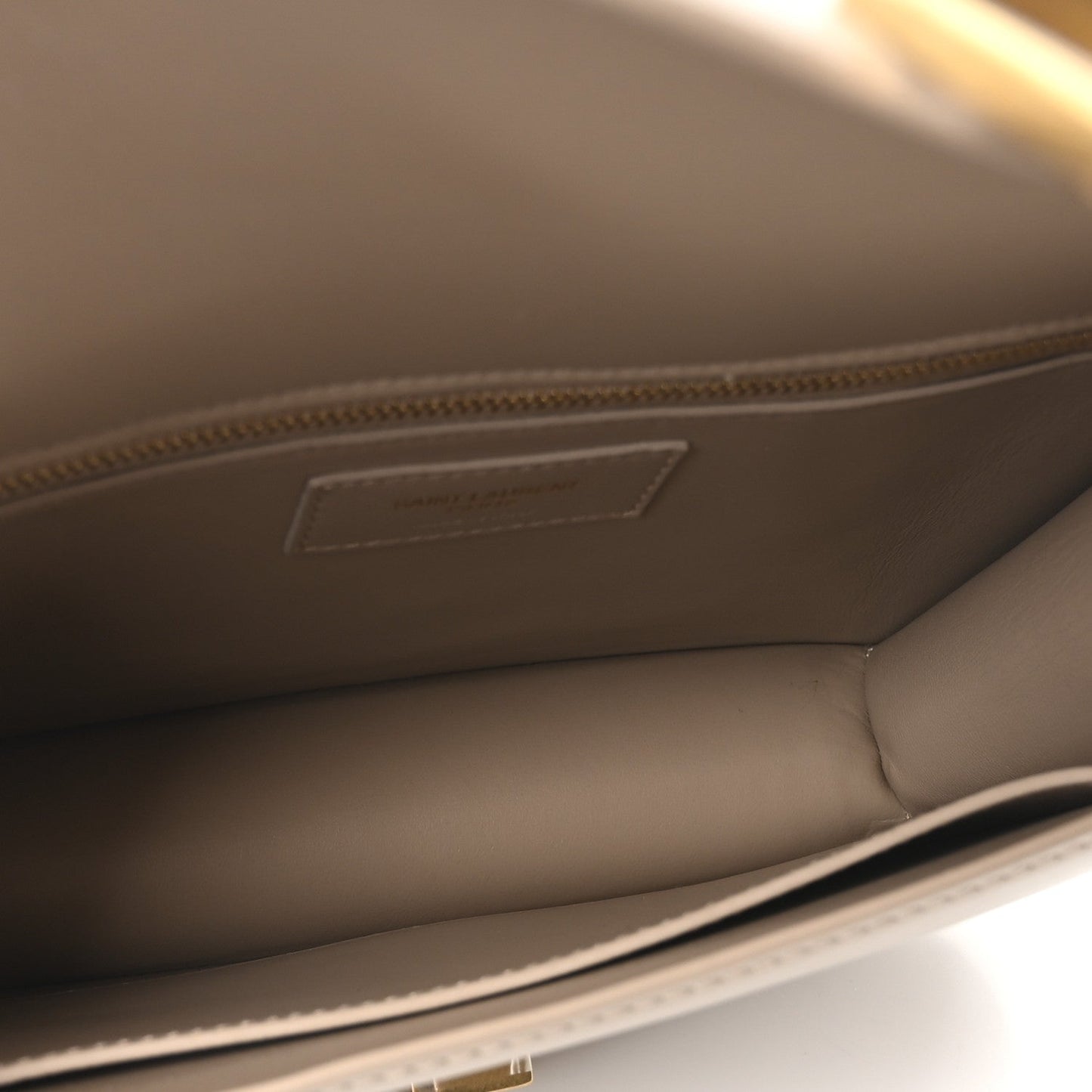 Smooth Calfskin Le Carre Satchel Dark Beige