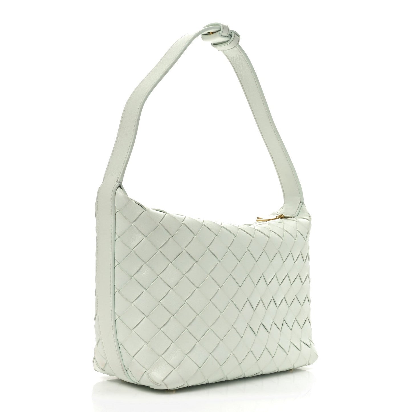 Calfskin Nappa Intrecciato Mini Wallace Glacier Muse