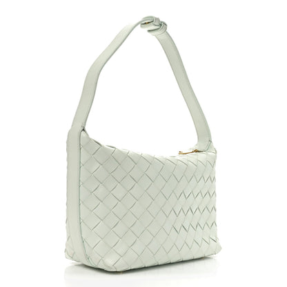Calfskin Nappa Intrecciato Mini Wallace Glacier Muse
