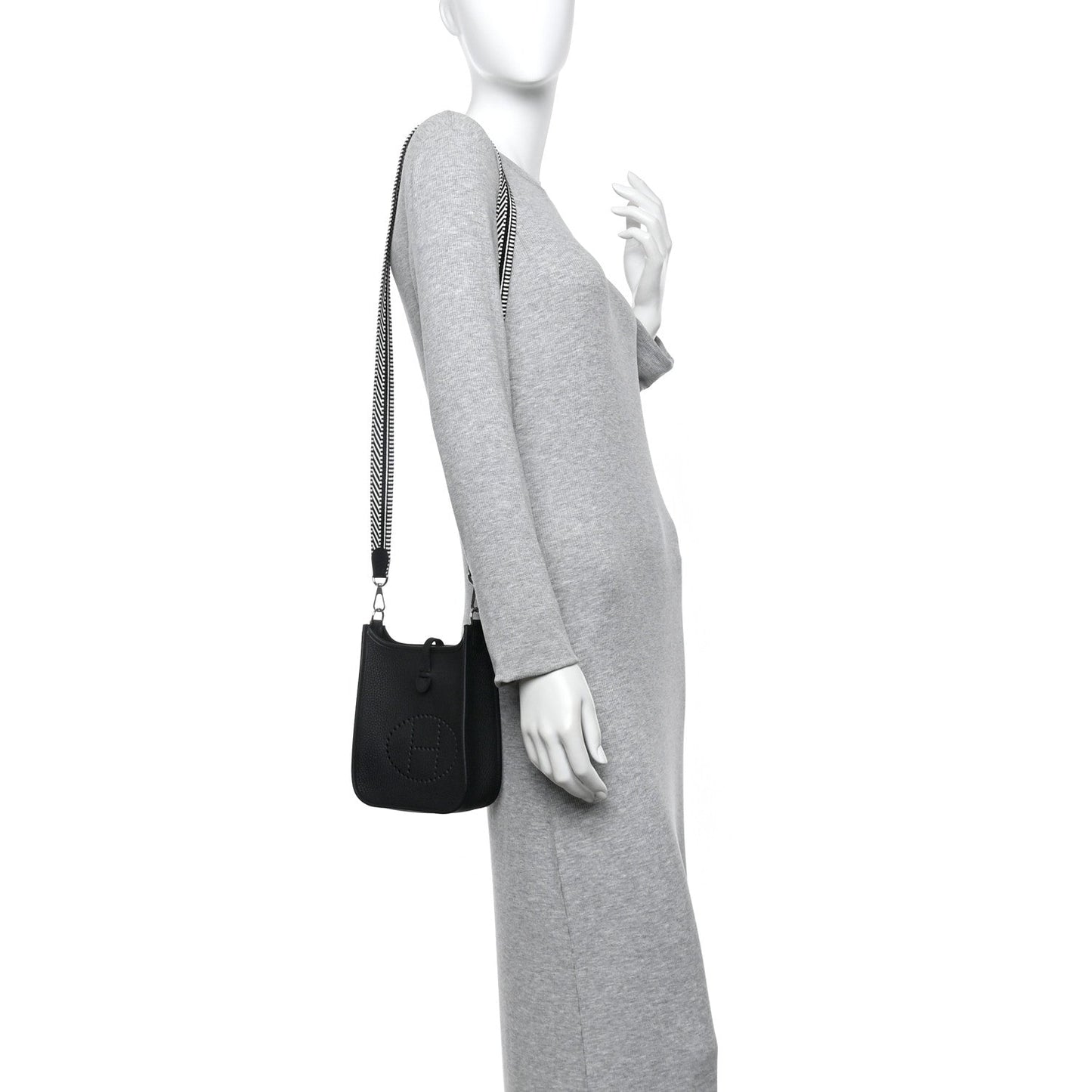 Taurillon Clemence Amazone Sangle Cavale Evelyne TPM Black White