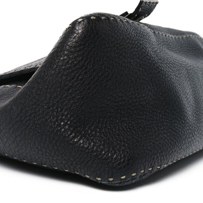 Calfskin Romano Selleria Forever Mama Baguette Black