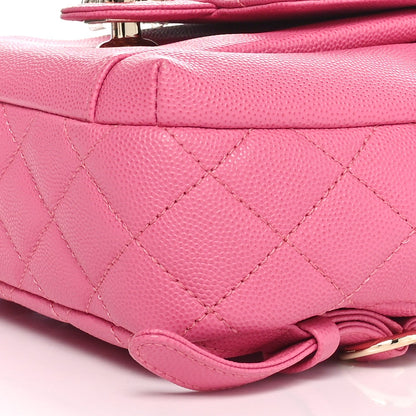 Caviar Quilted Small CC Day Backpack Pink