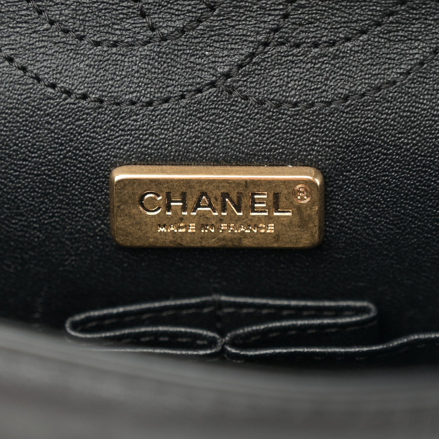 Aged Calfskin Quilted Casino 2.55 Reissue Mini Flap  Black