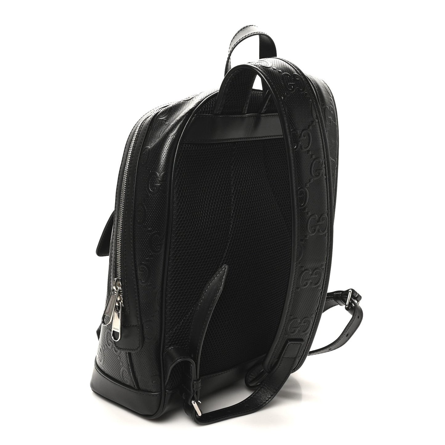 Calfskin GG Tennis Embossed Backpack Black